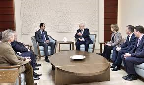 الوفد الفرنسي للرئيس الأسد: من مصلحة باريس التعاون مع سوريا لمكافحة الارهاب